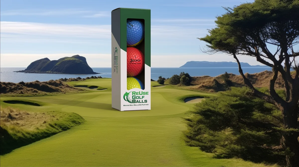 ReUse Golf Balls packaging render
