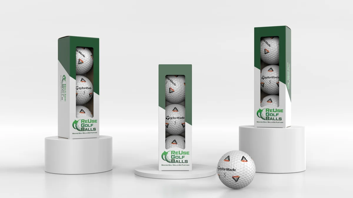 ReUse Golf Balls packaging detail