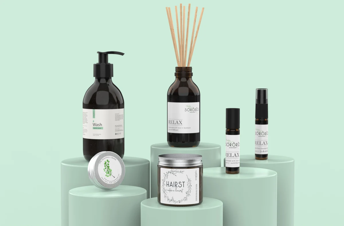 Sorores candle pedestal lifestyle scene